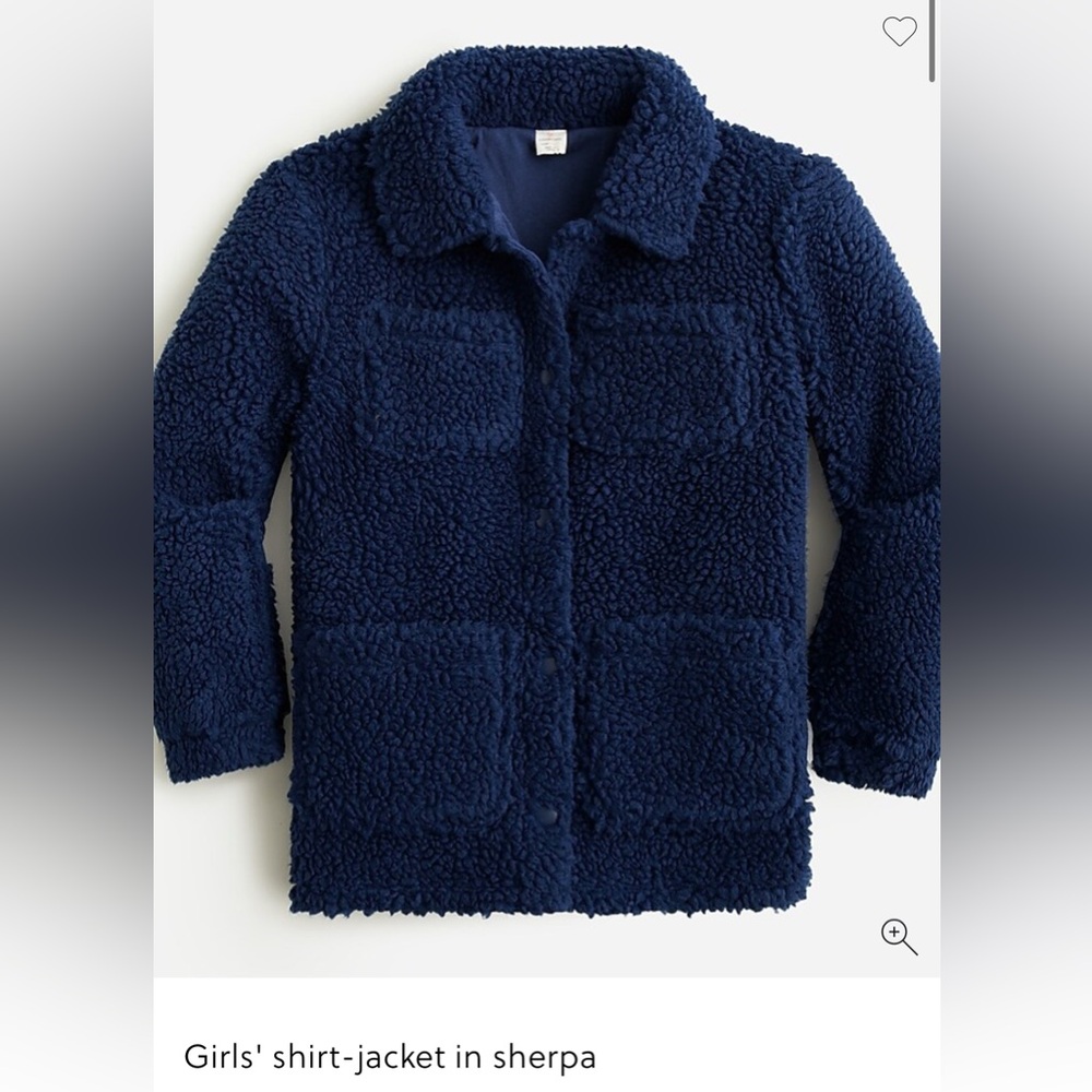 NWT J.Crew Teddy Sherpa Blue Jacket (Kids or Woman)